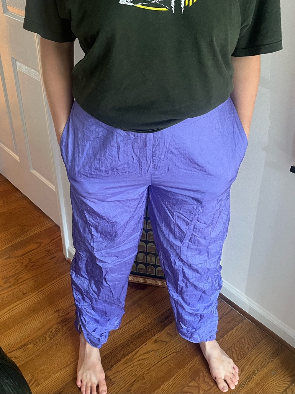 Relaxed Lavender Track Pants for Women